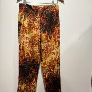 Sharagano Multicolor Funky Print Pants